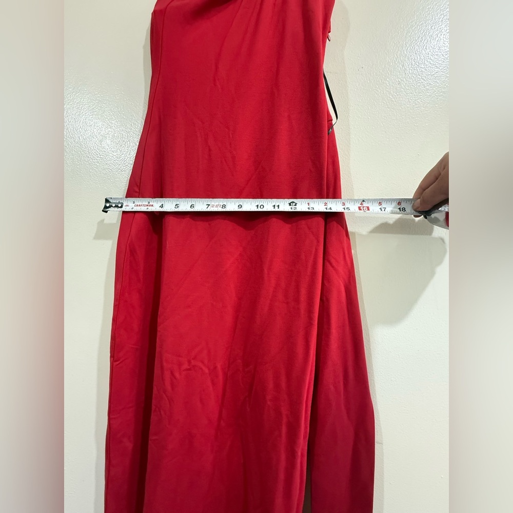 MARELLA One Shoulder Red Dress - Picture 9 of 12